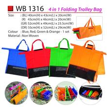 Set of 4 Bags Reusable Grocery Cart Shopping Trolley Bags