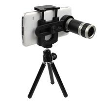 Universal 8X Zoom Telescope Camera Lens with Mini Tripod Mount Holder