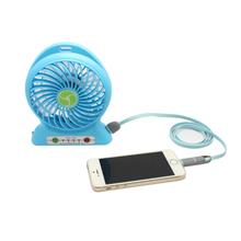 Mini Power Bank Charger 2 in 1 Rechargeable USB Port Table Fan