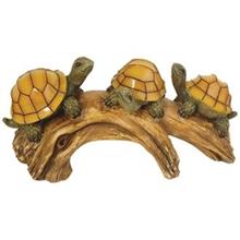 Solar Powered Turtles On A Log