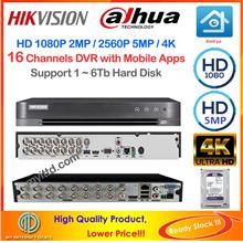 Dahua HiK Vision XMEye CCTV 16-Channels 5MP HD-2560 DVR Recorder