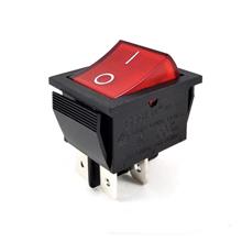 4-Pin SOKEN RK1-01 Premium On/Off Rocker Switch DPST 16A/250V With LED