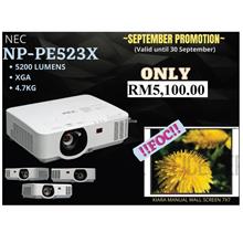 Pro-Series Hall Projector NEC NP-PE523X 5200 ANSI XGA Lens Shift 4.7Kg