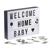 A4 Cinematic Light Box Led Displayer USB Charge 180pcs Letters Numbers