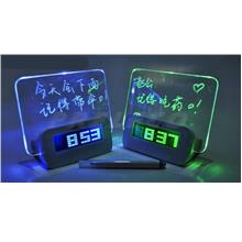 Creative USB mute luminous projecor clock fluorescence message board
