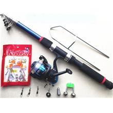 Long shot 18PCS/SET fishing rod suit sea rod 2.4 meters gear lever