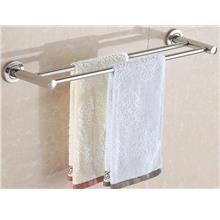 Stainless steel double towel bar towel rack bathroom towel bar hanging