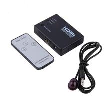 3 Ports HDMI Switch Selector Switcher Splitter Hub with Remote Control
