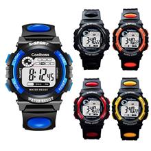 Big Number Kids Children LED Digital Multi Function Rainbow Light Watch