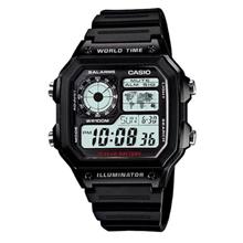 Brand: Casio AE1200WHD-1A (Casio Royals) World Time Black Watch