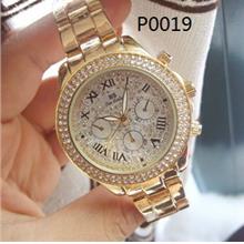 P0019 BS Diamond Watch with Box &amp; Paper Bag