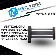 PHANTEKS VERTICAL GPU EXTENDER 220MM FRATELINE PCIE 4.0x16 RISER CABLE