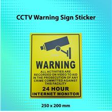 CCTV Warning Sign Sticker