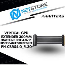 PHANTEKS VERTICAL GPU EXTENDER 300MM FRATELINE PCIE 4.0x16 RISER CABLE