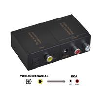 Digital Optical Coaxial SPDIF Toslink Signal To Analog RCA R/L Audio Converter