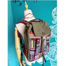 Mixed Fabrics Backpack 100% Handmade
