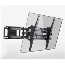 LED Slim TV Bracket 32?-65? Full Motion Adjustable Wall Mount Double Arm Black