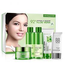 Bioaqua 92% Aloe Vera Moisturizing Essence Serum &amp; Cleanser Skin Care Set