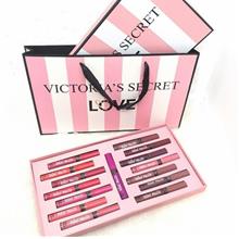 Victoria's Secret LOVE Velvet Matte Liquid Lipstick Set Of 15 Colors + Paper B