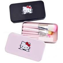 Cat Traveling Kit 7pcs Mini Make Up Brush Set Box Included Hello Kitty Brush