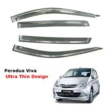 Air Press Window Door Visor Ultra Thin Slim Design For Perodua Viva (4PCS/SET)