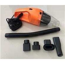 120W 12V Car Wet Dry Vacuum Cleaner With Hepa Filter &amp; Accessories (Orang