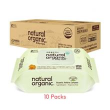 Natural Organic Baby Wipes Original Plain With Cap (100'S X 10 Packs)