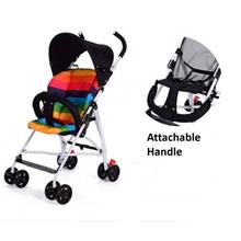 Easy Fold Light Weight Baby Stroller Brake Prams Thick Cushion