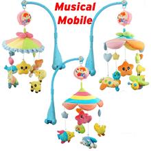 Musical Mobile Plush Toys Battery Operated Baby Crib Rotating Musical Box