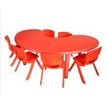 Study Playing Dining Kids Moon Shaped Tables (Table Only)