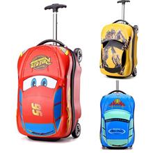 Children Kid Car Hardshell 18-Inch Trolley Luggage Travel Suitcase
