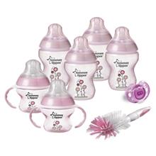 Tommee Tippee CTN Decorated Bottles Newborn Starter Kit Pink