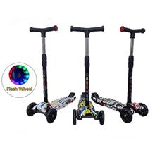Kids Scooter With Adjustable Height And Flash Wheels Scooter