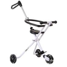 White Colour Magic Stroller 3 Wheel Fordable &amp; Portable