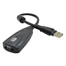 USB 2.0 Virtual 7.1 Channel 3D 5HV2 Audio External Sound Card