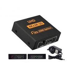 2Port 4K 3D HDMI Splitter With UK Power Adapter For Projector Monitor