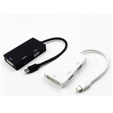 Mini Display Thunderbolt Port To HDMI VGA DVI Display Port DP Cable Adapter
