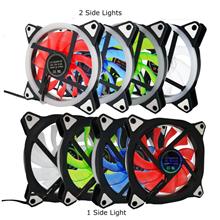 Aurora Effect 120mm 12V 4pin D-Type+3pin DC Brushless PC Casing Cooling LED Fa