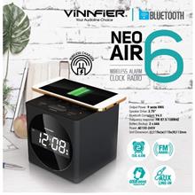 NeoAir 6 Alarm Clock Radio with Wireless Phone Chargers