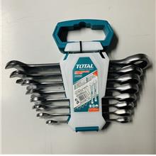 TOTAL HEAVY DUTY COMBINATION RATCHET WRENCH / RATCHET SPANNER SET - 8PCS KING 
