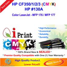 Qi Print HP CF350A 130A MFP176 177 COLOR Toner Compatible CMYK