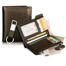 Men Premium Genuine Leather Wallet Gift Set