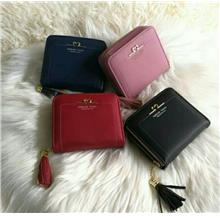 WOMEN SMALL WALLET SHORT PURSE FOREVER YOUNG WITH ZIP