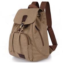Canvas Backpack Student Bag Bookbag School Casual Large Size