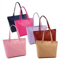 Korean PU Leather Large Tote Bag Women Handbag Handbeg Wanita