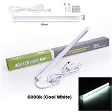 USB LED Light Portable DC 5V Hard Bar Tube Strip Mount Hang Desk Reading Lamp 
