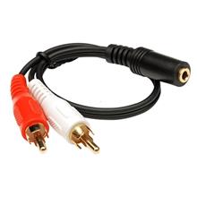 Audio/ Video 2RCA M To 3.5STF 0.3M Cable