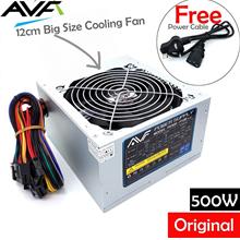 AVF 500W Power Supply with 12cm Big Size Cooling Fan (PS500-F12BN)- FREE POWER