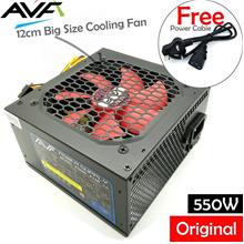 AVF 550W Power Supply with 12cm Big Size Cooling Fan