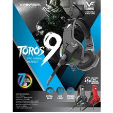 VINNFIER Toros 9 Pro Gaming Headset Designed For Gamer with LED Light